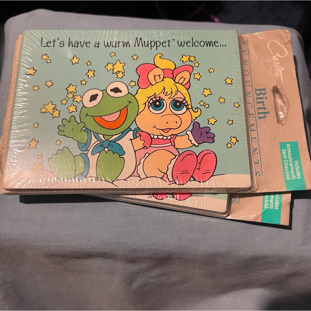 Muppet Baby Birth Announcement cards 2 packs 16 cards in total!